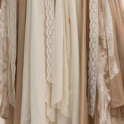 Alternate image for Victorian inspired lace overlay and maxi dress with long sleeves in champagne