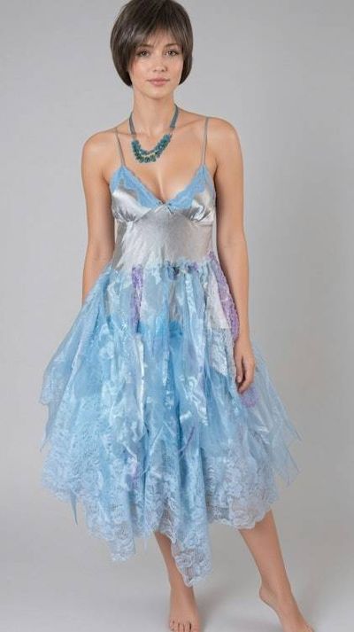 Alternate image for Handcrafted unique two-piece dress with soft light jacket