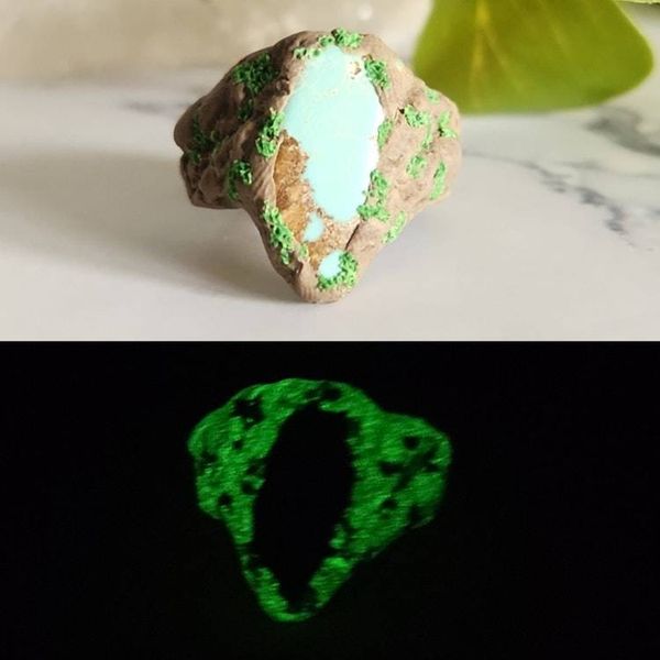 Alternate image for Turquoise Polymer Clay and Stainless Steel Ring