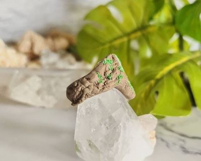 Alternate image for Turquoise Polymer Clay and Stainless Steel Ring