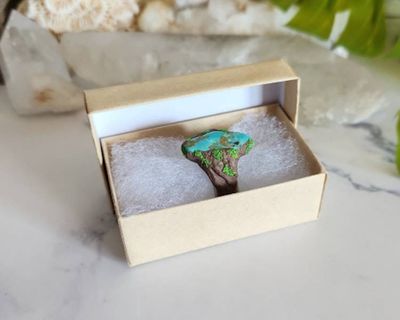 Alternate image for Turquoise Polymer Clay and Stainless Steel Ring