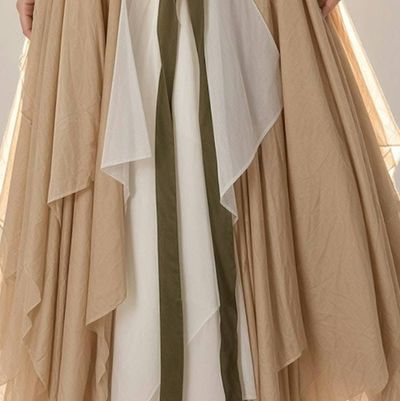 Alternate image for Ethereal Renaissance Medieval-Inspired gown with corset lacing and bell sleeves