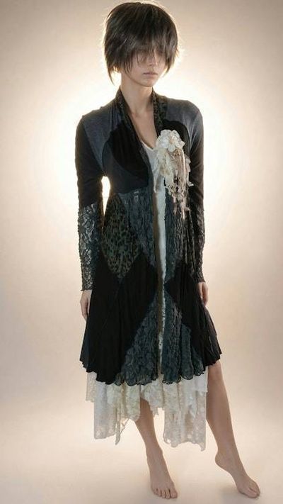 Alternate image for Handcrafted vintage inspired lace pin brooch embellished with lace and a satin flower