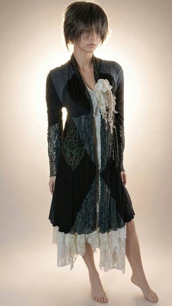 Alternate image for Handcrafted vintage inspired lace pin brooch embellished with lace and a satin flower