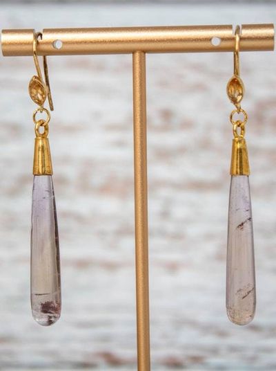 Alternate image for Gold Twilight Ametrine Drop Earrings