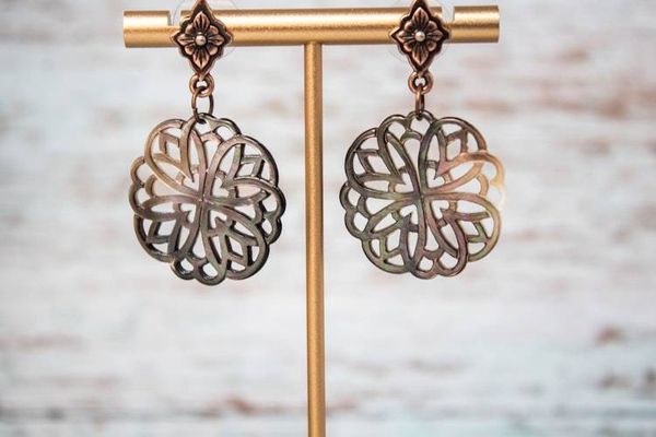 Alternate image for Celtic Moonlight Black Lip Mother-of-Pearl Earrings