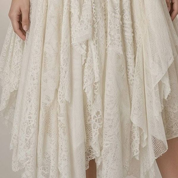 Alternate image for Handcrafted Bohemian Lace Dress with Corset Back Detail