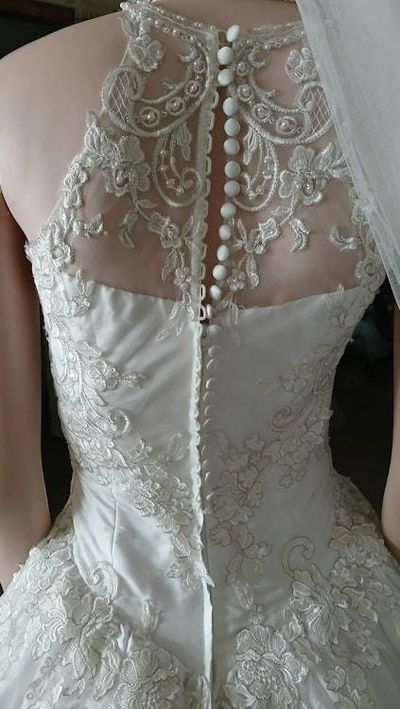 Alternate image for Handcrafted Ethereal White Wedding Dress with Dramatic Top Hat and Veil