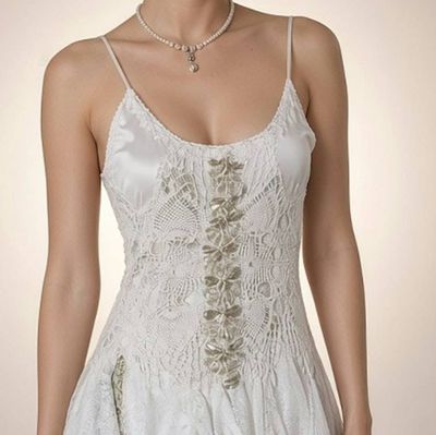 Alternate image for Handkerchief Hem Bohemian Dress with Lace and Embroidered Details