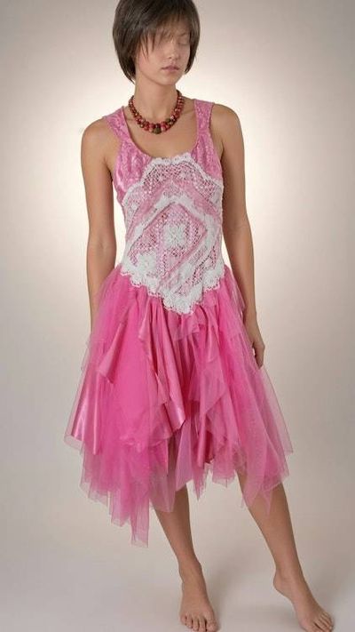 Primary image for Handcrafted pink fairy dress and layered tulle skirt