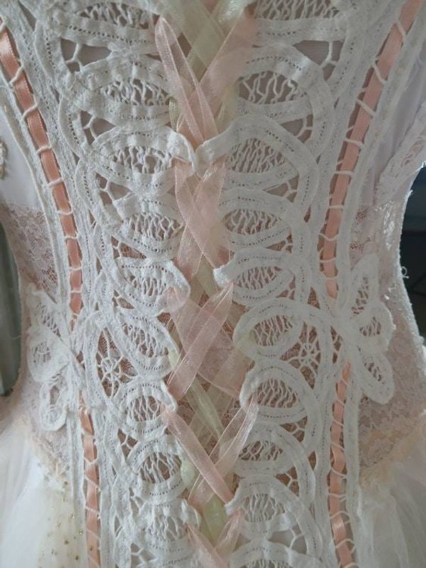 Alternate image for Ethereal Embroidered Tulle Ball Gown with Floral Appliqué Details