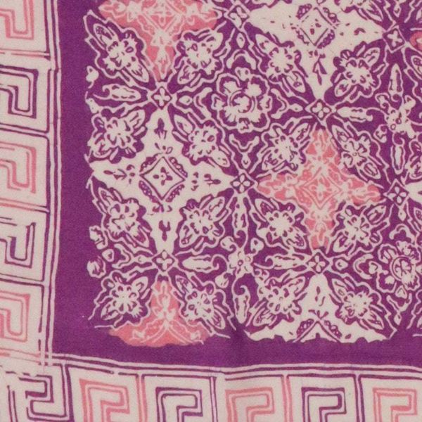 Alternate image for Large 39 Hand Dyed Batik Bandana, 100% Soft Cotton, Lavender Love