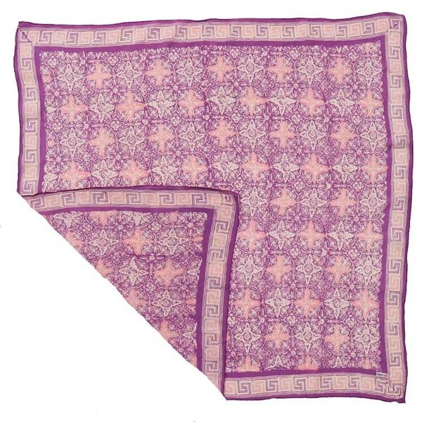 Alternate image for Large 39 Hand Dyed Batik Bandana, 100% Soft Cotton, Lavender Love