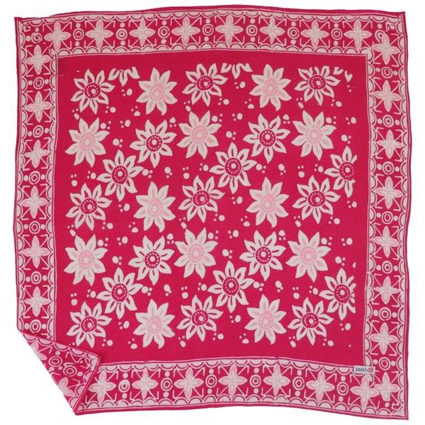 Alternate image for Hand Dyed Batik Bandana, 100% Soft Cotton, Garnet Petal, Pink, Red
