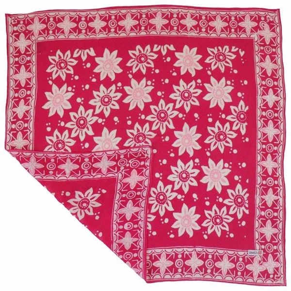 Alternate image for Hand Dyed Batik Bandana, 100% Soft Cotton, Garnet Petal, Pink, Red