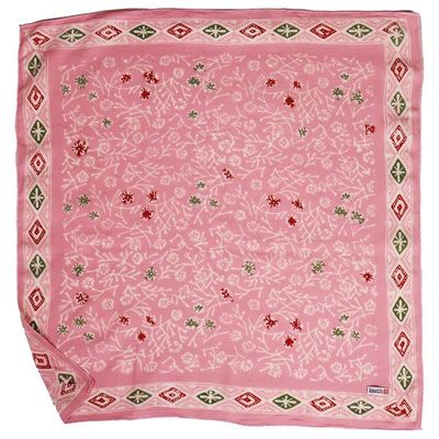 Primary image for Hand Dyed Batik Bandana, 100% Soft Cotton, Cotton Candy, Pink, Red, Green