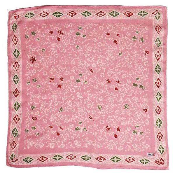 Alternate image for Hand Dyed Batik Bandana, 100% Soft Cotton, Cotton Candy, Pink, Red, Green