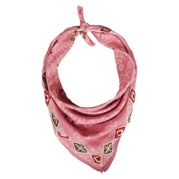 Alternate image for Hand Dyed Batik Bandana, 100% Soft Cotton, Cotton Candy, Pink, Red, Green