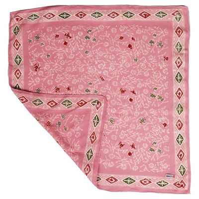 Alternate image for Hand Dyed Batik Bandana, 100% Soft Cotton, Cotton Candy, Pink, Red, Green