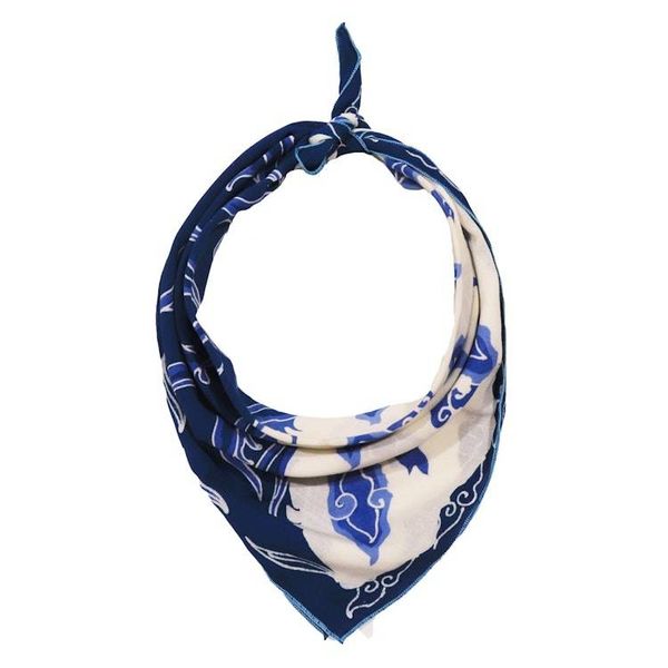 Alternate image for Fully Hand Drawn Batik Tulis Bandana, Floating on Water