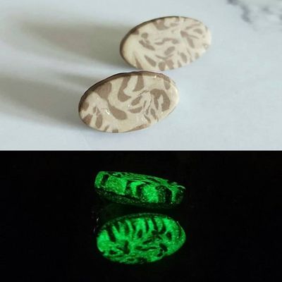 Primary image for Animal Print Glow in the Dark Stud Earrings