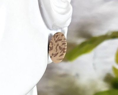 Alternate image for Animal Print Glow in the Dark Stud Earrings