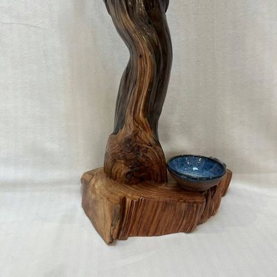Alternate image for ‘Snake Evening Star Protector Hand-Shaped Nature Art From a Vintage Tree Root