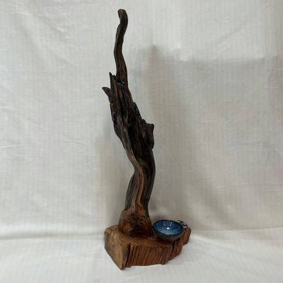 Primary image for ‘Mountain Lion Evening Star Protector Hand-Shaped Nature Art From a Vintage Tree Root