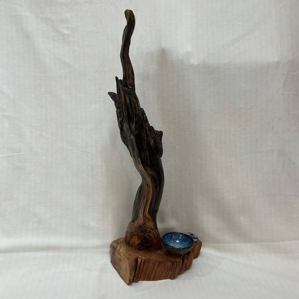 Alternate image for ‘Mountain Lion Evening Star Protector Hand-Shaped Nature Art From a Vintage Tree Root