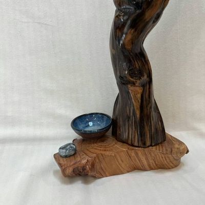 Alternate image for ‘Mountain Lion Evening Star Protector Hand-Shaped Nature Art From a Vintage Tree Root