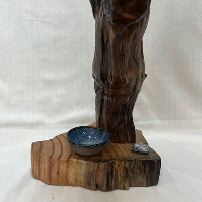 Alternate image for ‘Bear Evening Star Protector Hand-Shaped Nature Art From a Vintage Tree Root