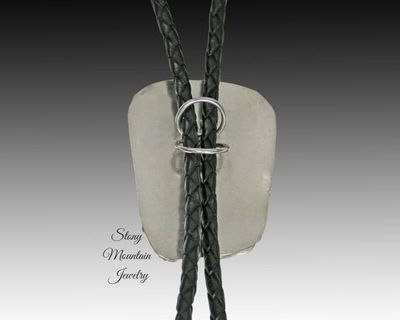 Alternate image for Turquoise Bolo Tie, Custom Handcrafted Wedding Bolo Tie, Kingman Turquoise & Spiny Oyster Stone Bolo Tie for Men or Women, Western Gift