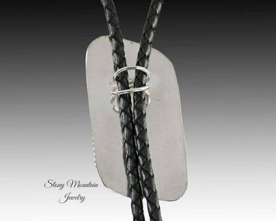 Alternate image for Designer Bolo Tie, Custom Handmade Cripple Creek Jasper Wedding Bolo Tie, Unique Contemporary Bolo Ties, One of a Kind Western Gift for Him
