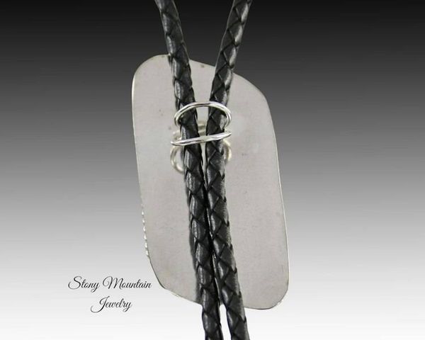 Alternate image for Designer Bolo Tie, Custom Handmade Cripple Creek Jasper Wedding Bolo Tie, Unique Contemporary Bolo Ties, One of a Kind Western Gift for Him