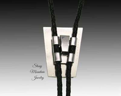 Alternate image for Custom Spiny Oyster Turquoise Bolo Tie in Nickel Silver, Unique Handcrafted Wedding Bolo Tie, The Maverick Collection