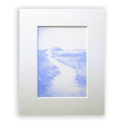 Primary image for Cape Cod Dune Path Cyanotype - Matted Art Print