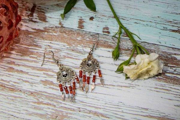 Alternate image for Ember Moon Gypsy Fringe Earrings