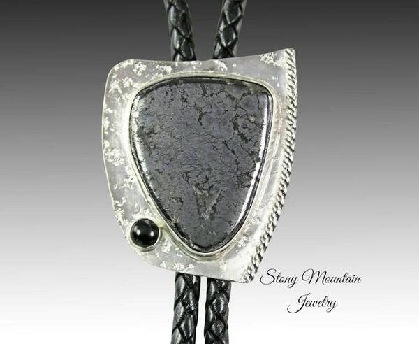 Alternate image for Handcrafted Custom Bolo Tie, Rare Native Silver Bolo Tie for Men & Women, Modern Sterling Silver Wedding Bolo Ties, Fathers Day Gift