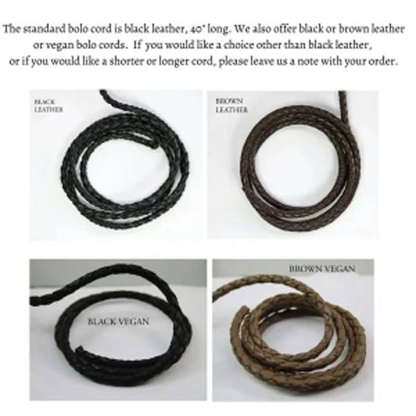 Alternate image for Blue Heron Turquoise Bolo Tie, Unique Wedding Bolo Tie, Modern Handcrafted Sterling Silver Designer Bolo Ties for Men & Women, Western Tie