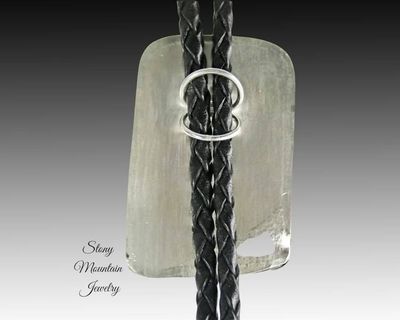 Alternate image for Unique Handcrafted Bolo Ties, Rare Indian Paint Jasper Bolo Tie for Men or Women, Wedding Bolo Tie, Sterling Silver Bolo Ties, Gift for Dad