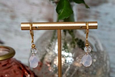 Alternate image for Wisteria Dreams Lavender Quartz Earrings