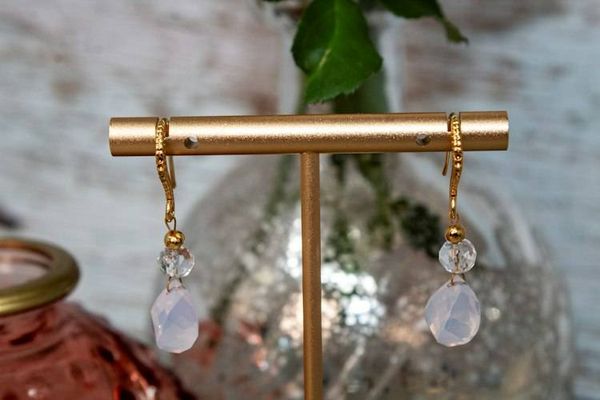 Alternate image for Wisteria Dreams Lavender Quartz Earrings