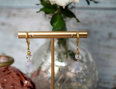 Alternate image for Wisteria Dreams Lavender Quartz Earrings