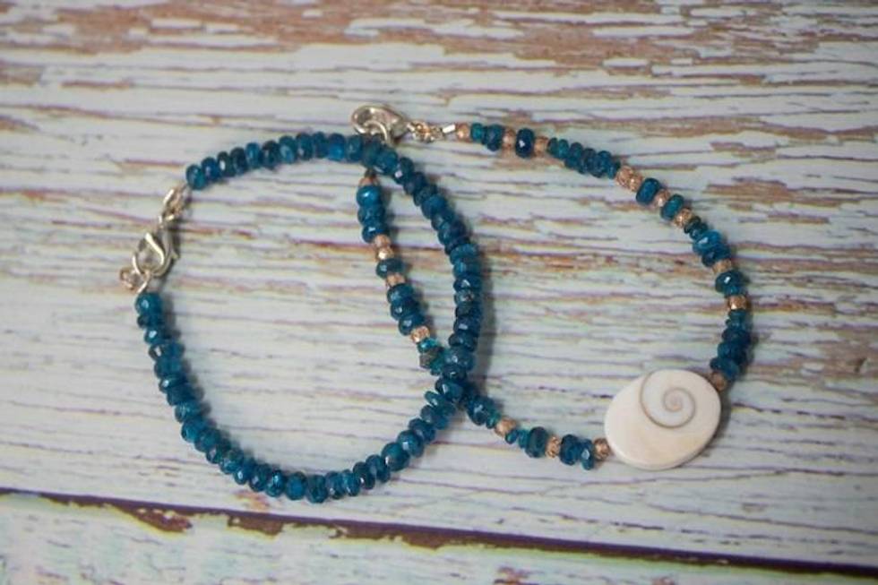 Pacific Tide Shiva Eye Apatite Bracelet Set
