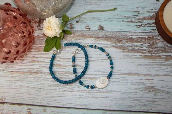 Alternate image for Pacific Tide Shiva Eye Apatite Bracelet Set