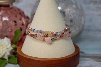Alternate image for Candy Heart Triple-Strand Cubic Zirconia Bracelet