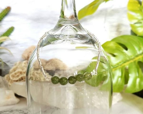 Alternate image for Sterling Silver Jade Bracelet