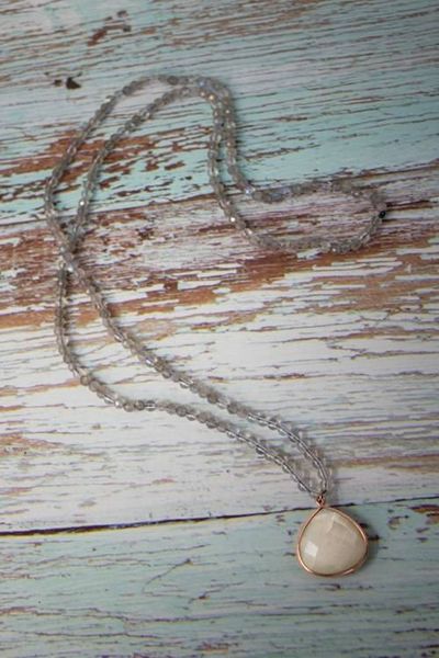 Alternate image for Celestial Veil Labradorite and Moonstone Necklace