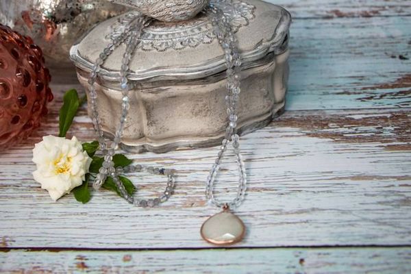 Alternate image for Celestial Veil Labradorite and Moonstone Necklace