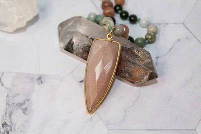 Alternate image for Enchanted Meadow Harmony Jasper, Green Jade and Peach Moonstone Necklace